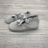 Leather Soft Sole T Strap Shoes Tassels