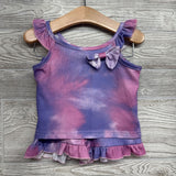 2 Pc Tank & Shorts Ribbed Bow