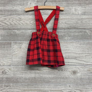 Cord Suspender Jumper Buffalo Plaid