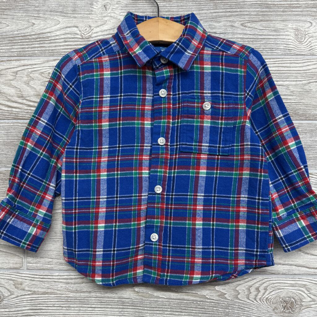 Flannel Button Up Plaid Shirt