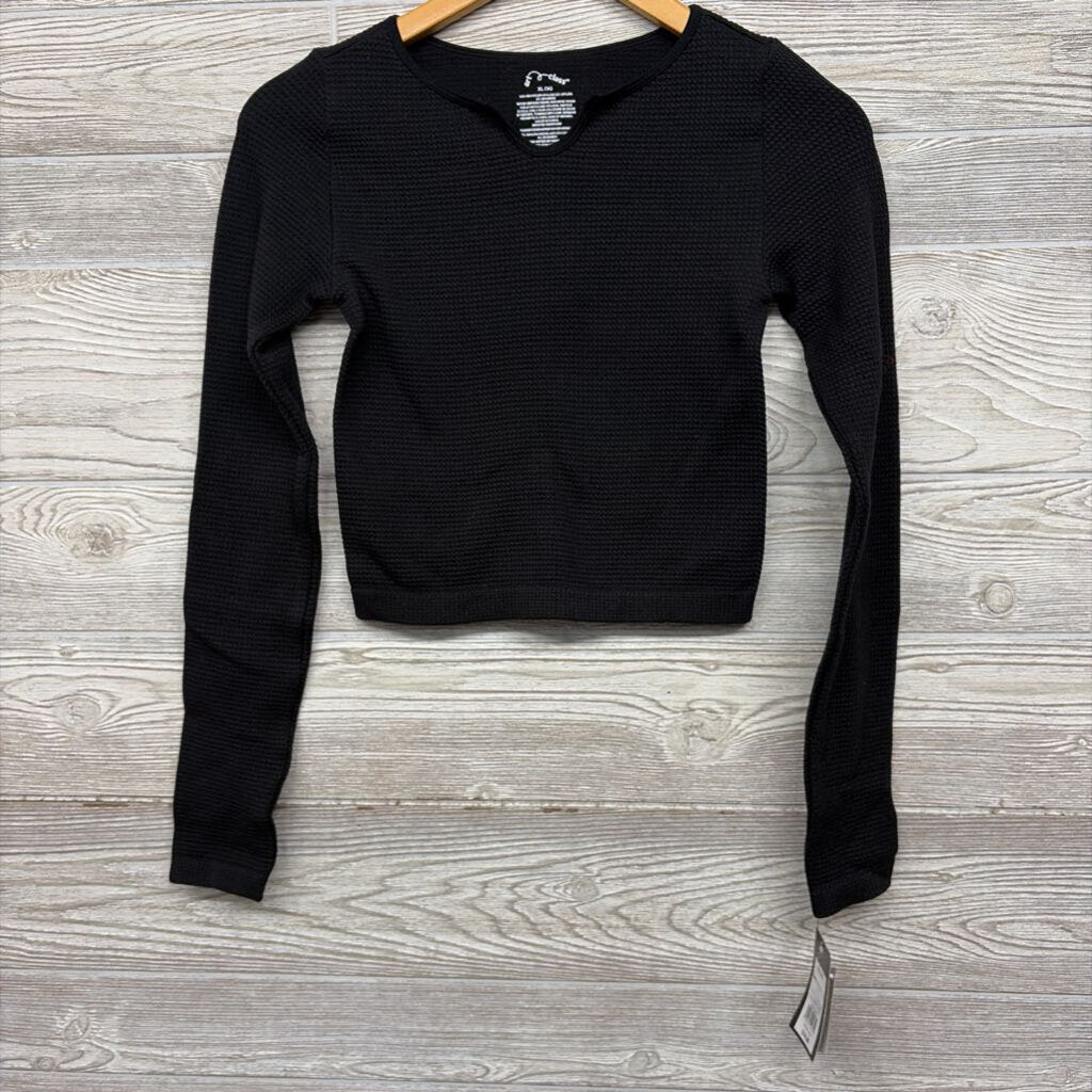 NEW Waffle Knit Crop Shirt