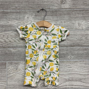 Zip Up Romper Lemons