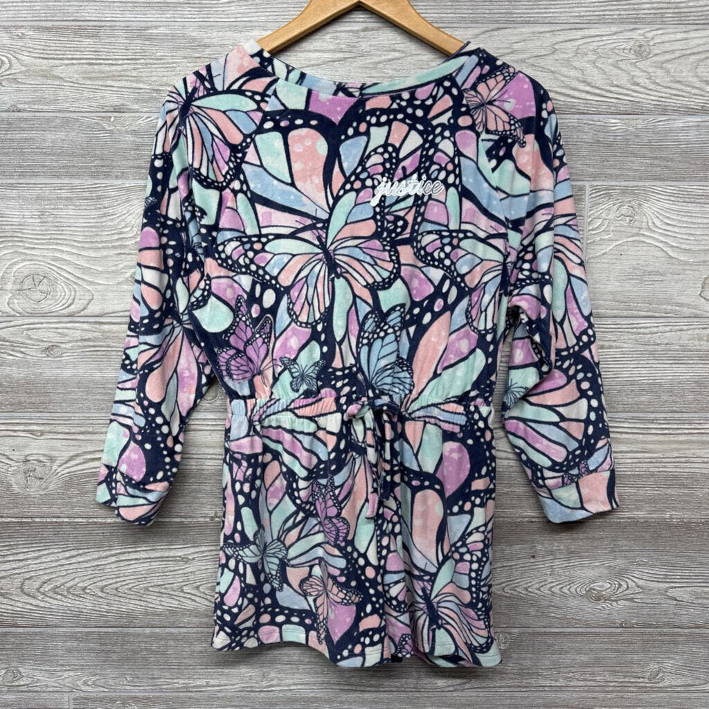 Fleece LS Romper Pj Butterflies