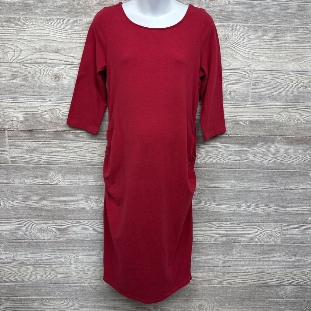 Ruched Bodycon Dress Solid
