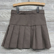 Houndstooth Pleated Skirt