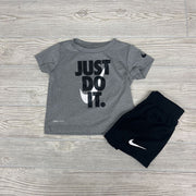 2 Pc Active Shirt & Shorts Just Do It