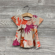 Tiered Textured Dress Leaves