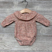 LS Collared Romper Flowers
