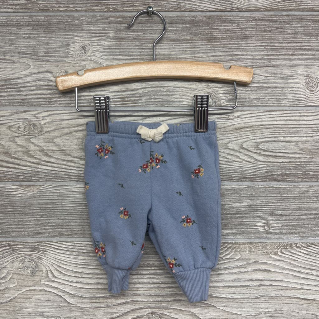 Drawstring Jogger Sweatpants Flowers