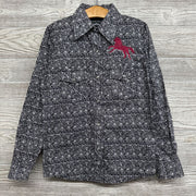 LS Western Shirt Flowers