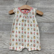 Romper Flowers Flutter Sleeves