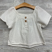 Shirt Cold Shoulder Stripes Buttons
