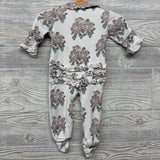 1 Pc LS Bamboo Footed Outfit Flowers