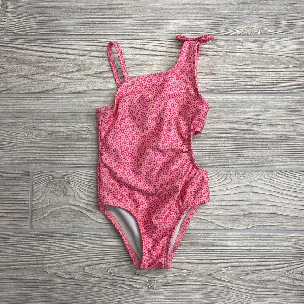 Swimsuit Animal Print Side Cutout