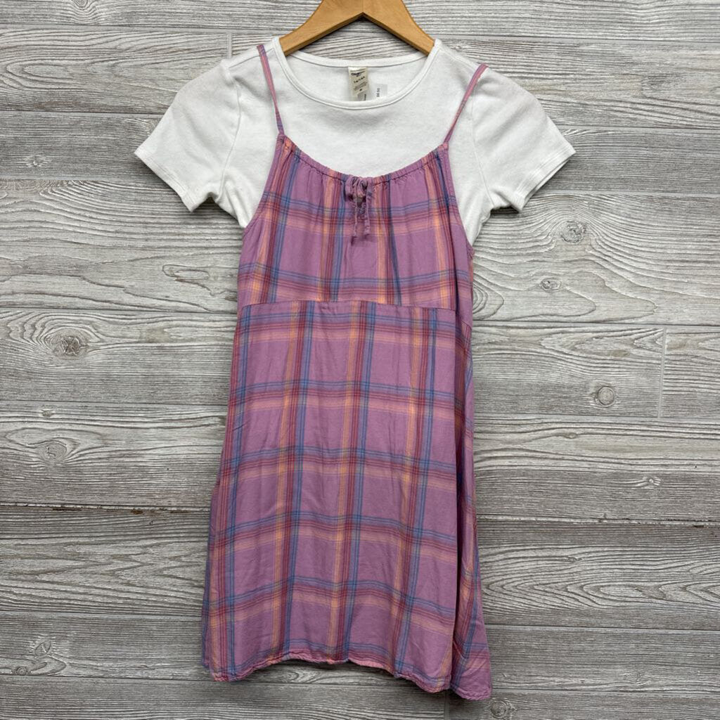 2 Pc Layered Dress Plaid