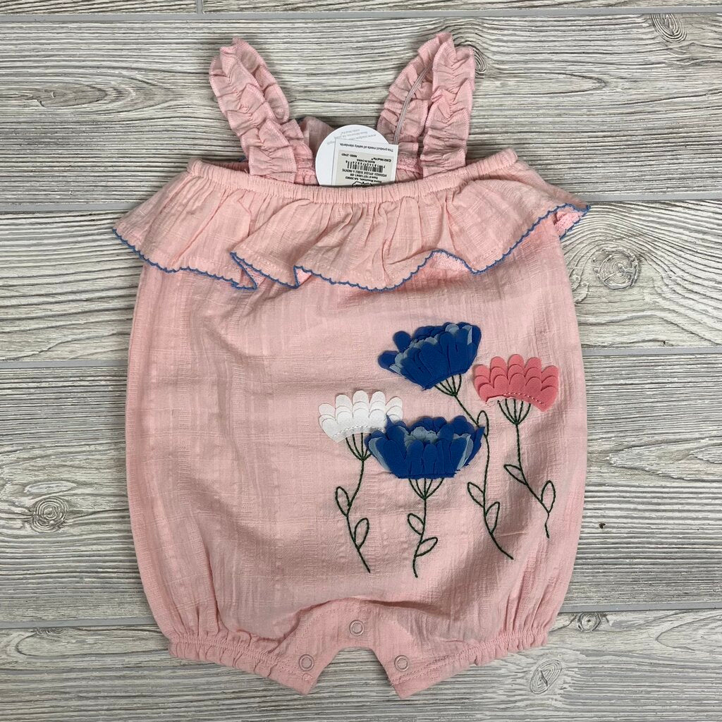 NEW Tank Bubble Romper Chiffon Flowers