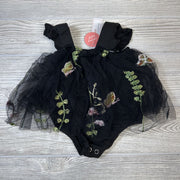 NEW Tulle Romper Embroidered Butterflies Flowers