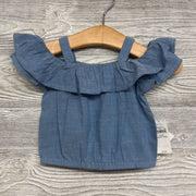NEW Chambray Cold Shoulder Tank Top