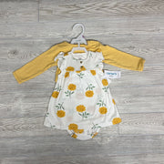 NEW Sunsuit & LS Wrap Flowers Flutter Sleeves