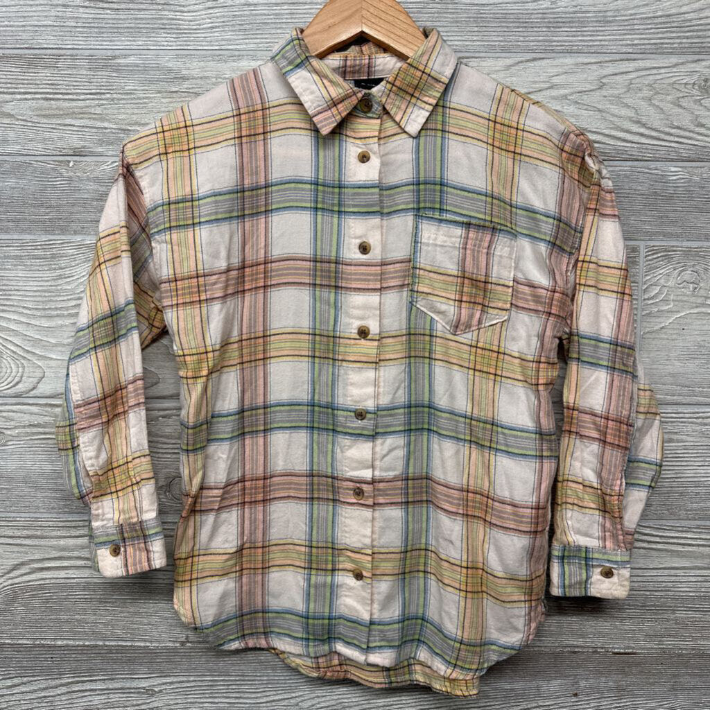 Button Up Flannel Plaid Shirt