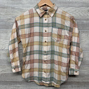 Button Up Flannel Plaid Shirt