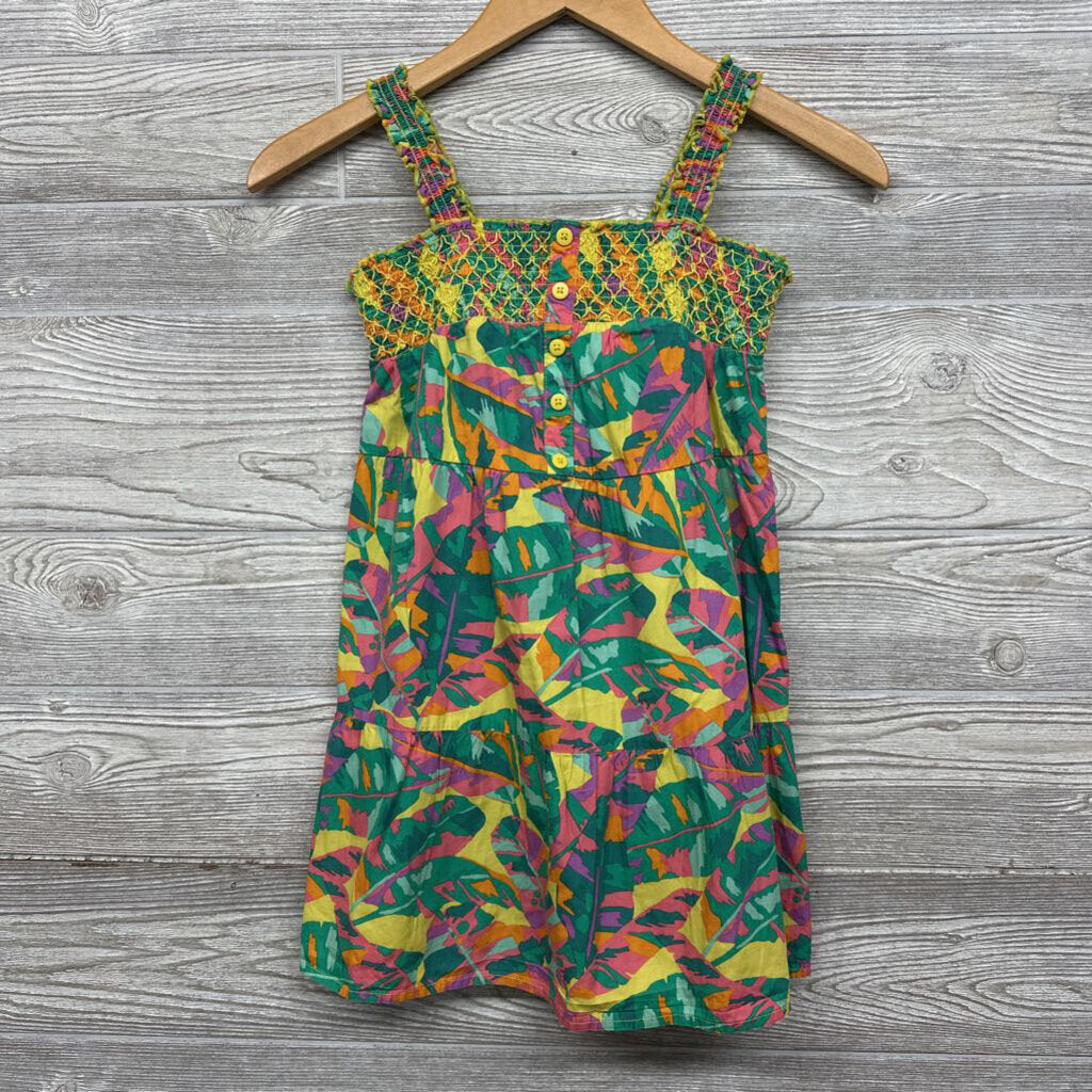 Ruffle Strap Tank Dress Flowers
