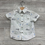 2 Pc Button Up Shirt & Drawstring Shorts Stripes Ships