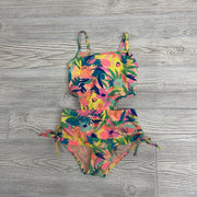 Swimsuit Side Cut Out Leaves Side