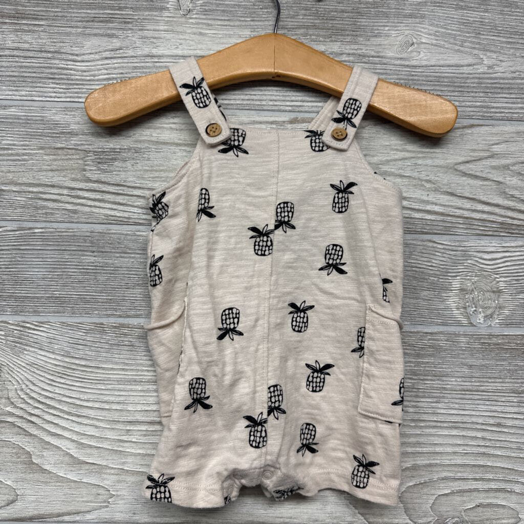 Shorty Romper Side Pockets Pineapples