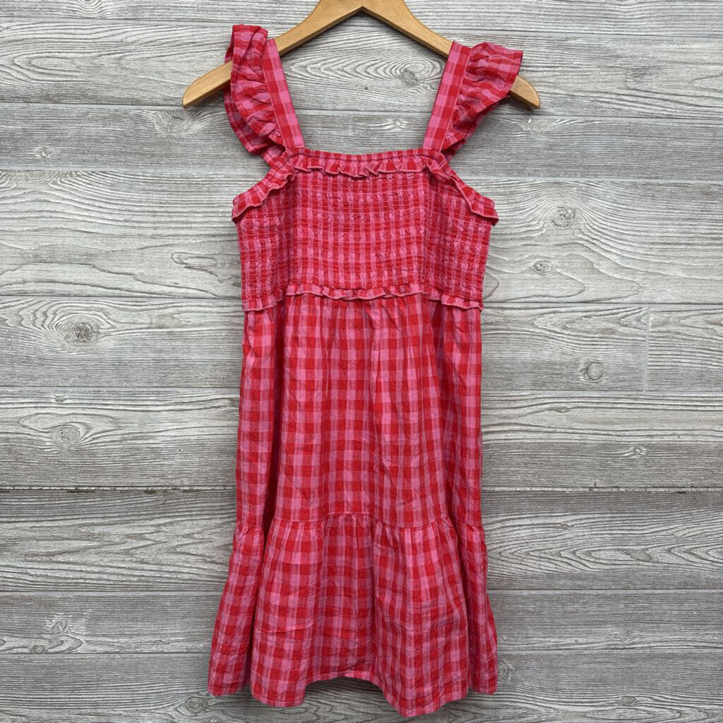 Smocked Tank Top Gingham Dress