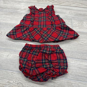 Plaid Dress & Bloomers Ruffles