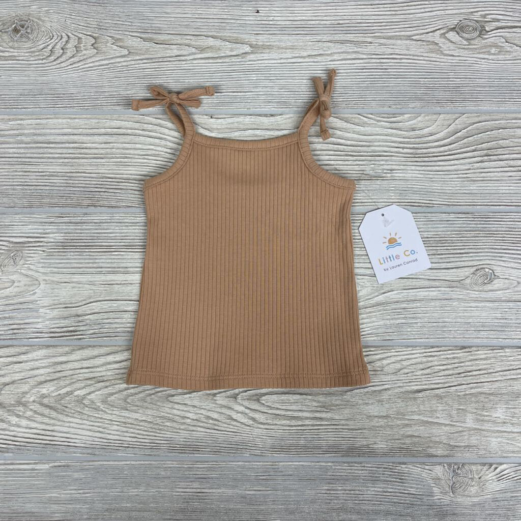 NEW Ribbed Tank Top Bow Straps