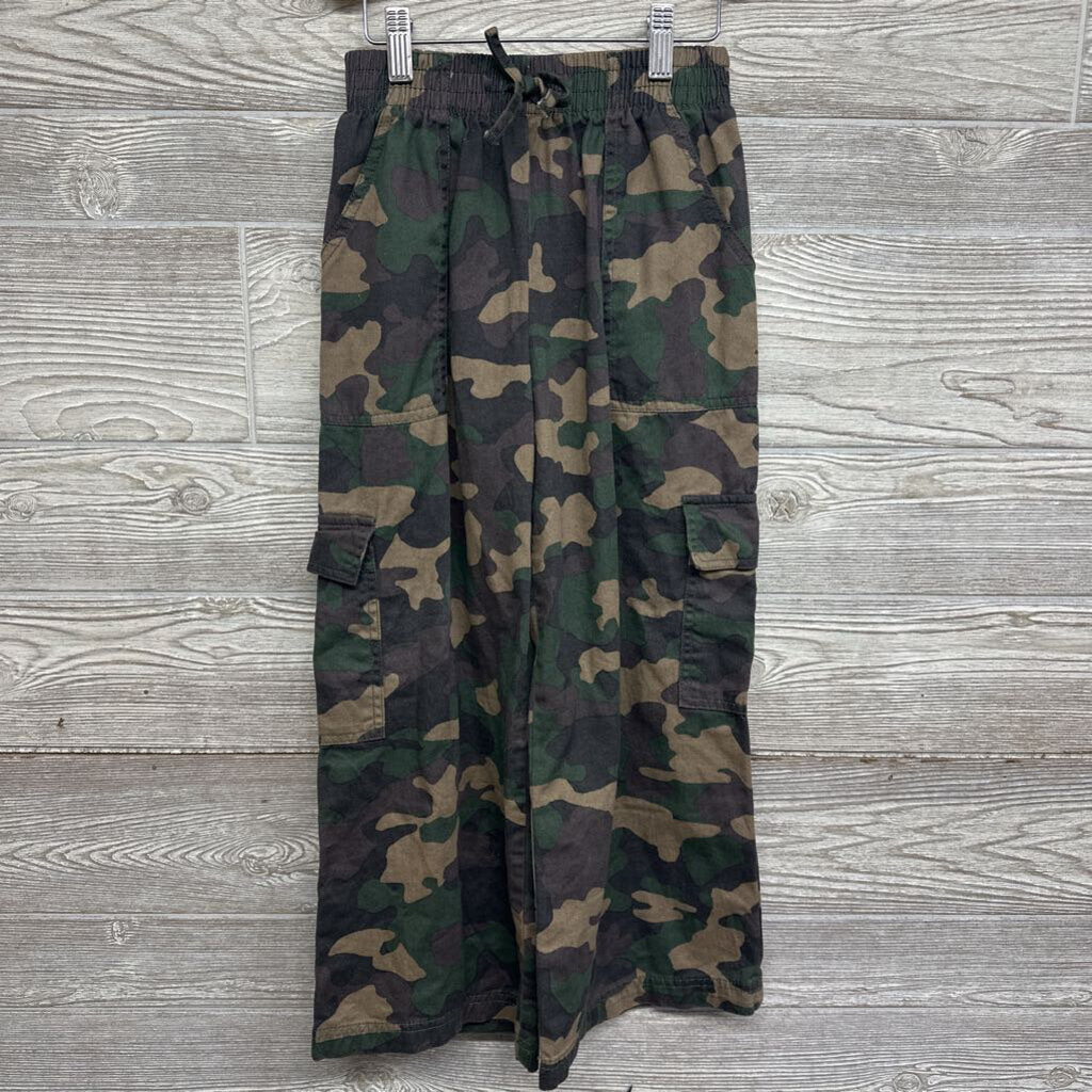 Wide Leg Pull On Cargo Pants Camo