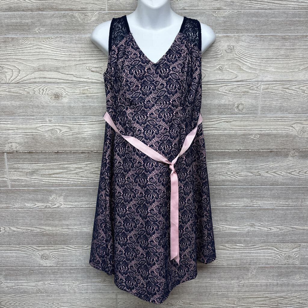 Layered Tank Lace Dress W/ Belt