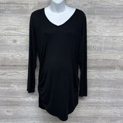 LS Ruched V Neck Shirt *