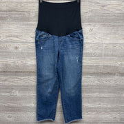 Full Panel Straight Jeans Frayed