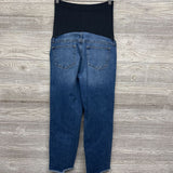Full Panel Straight Jeans Frayed