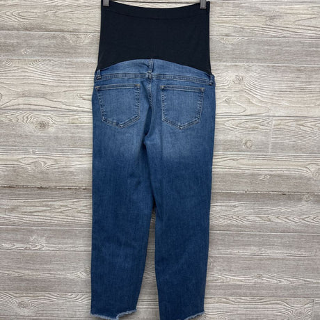 Full Panel Straight Jeans Frayed