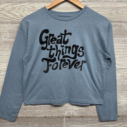 Ls Shirt Great Things Forever Rhinestones