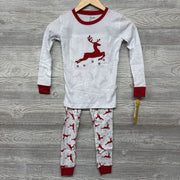 NEW 2 Pc LS PJs Reindeer