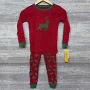 NEW 2 Pc LS PJs Moose Reindeer