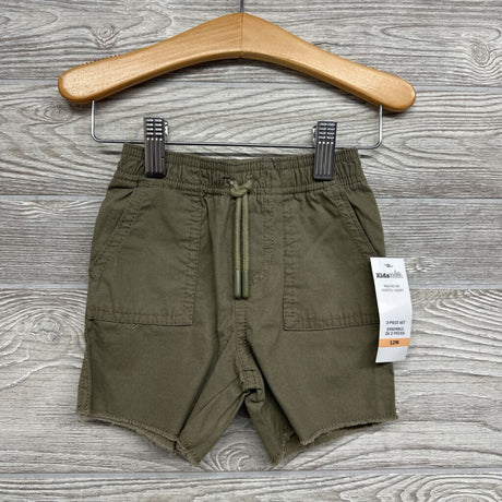 NEW SS Button Up Shirt Dinosaurs & Drawstring Shorts