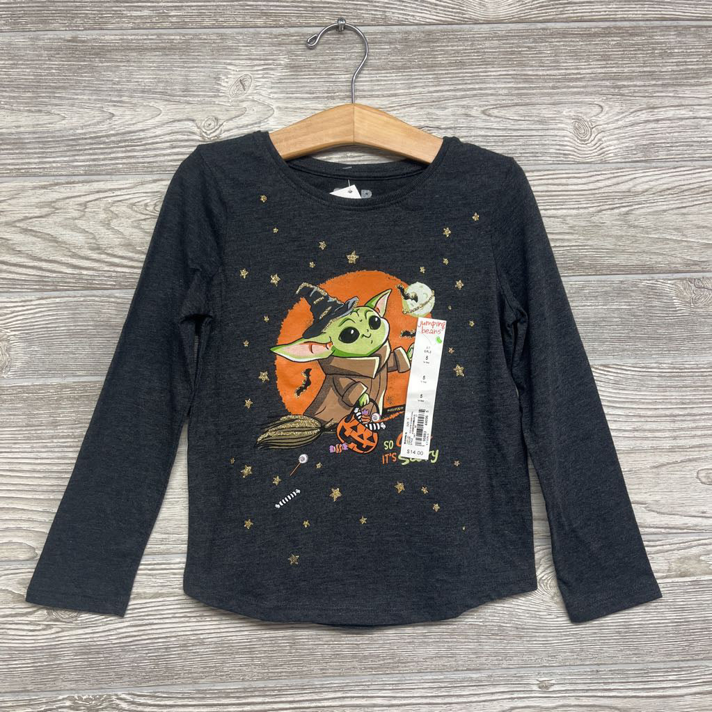 NEW LS Shirt Yoda Witch Glitter