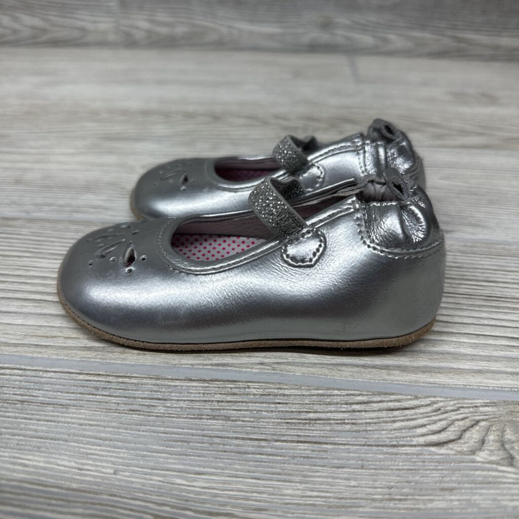 Leather Mary Jane Shoes Eyelet Flower