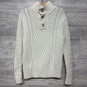 Henley Sweater Cable Knit