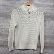 Henley Sweater Cable Knit