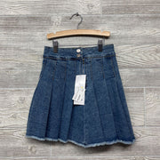 NEW Pleated Denim Skirt