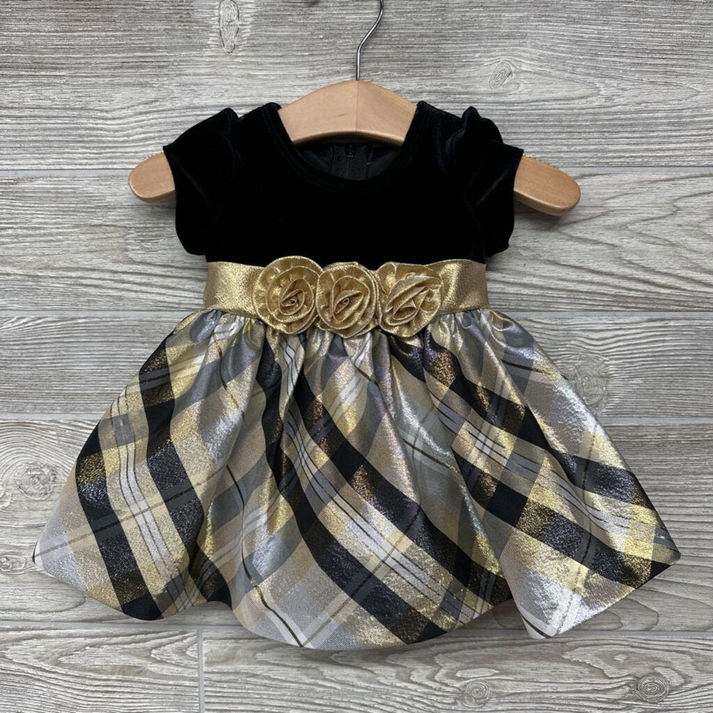 Velour & Plaid Dress & Bloomers
