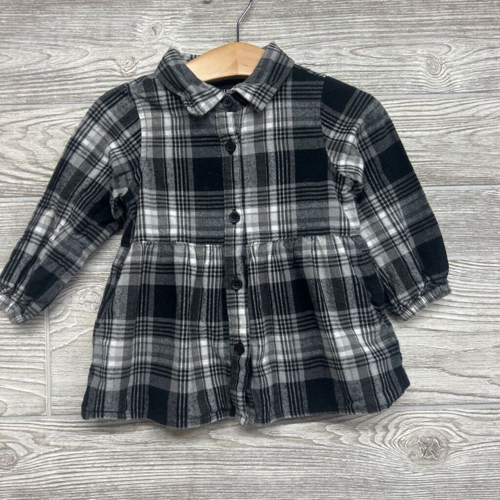 Plaid Button Up Dress