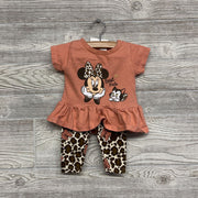 Shirt & Pants Best Pals Minnie Mouse Animal Print